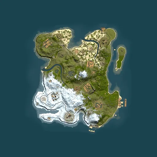 Rust map seed 421479189, 3000x3000m top-down preview