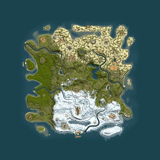 Rust map seed 1405833160, 4500x4500m top-down preview
