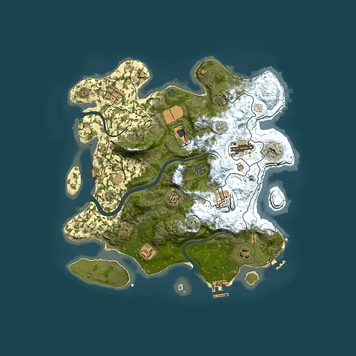 Rust map seed 1890093828, 3500x3500m top-down preview