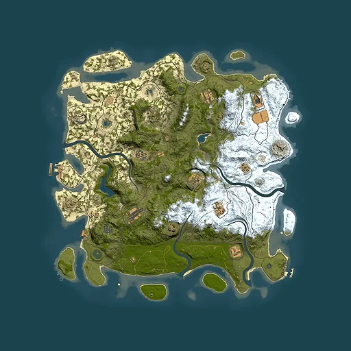 Rust map seed 2123081089, 4500x4500m top-down preview