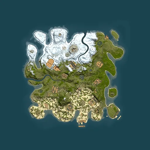 Rust map seed 2062160087, 3500x3500m top-down preview