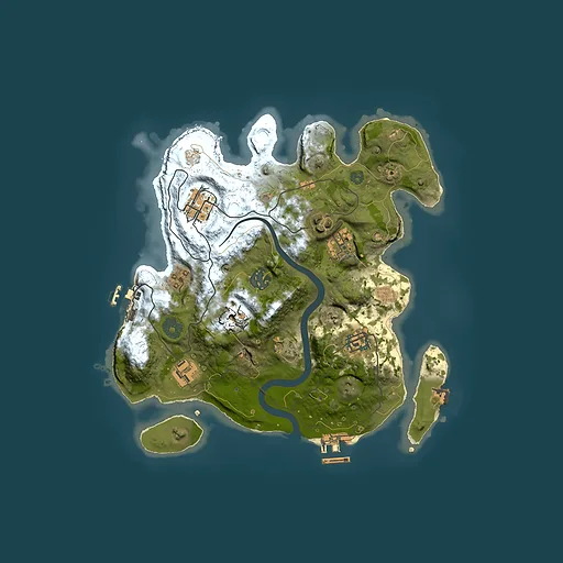 Rust map seed 1005743429, 3000x3000m top-down preview