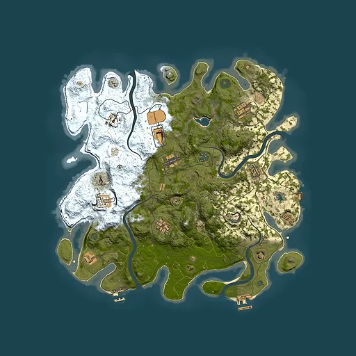 Rust map seed 681091063, 4000x4000m top-down preview