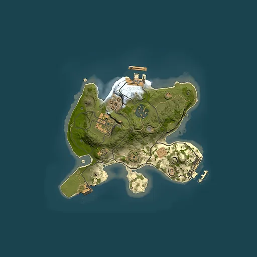Rust map seed 1671324012, 2000x2000m top-down preview