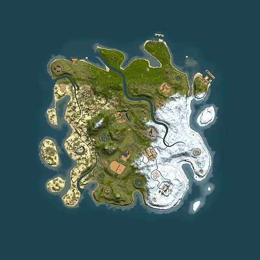 Rust map seed 770734325, 3500x3500m top-down preview