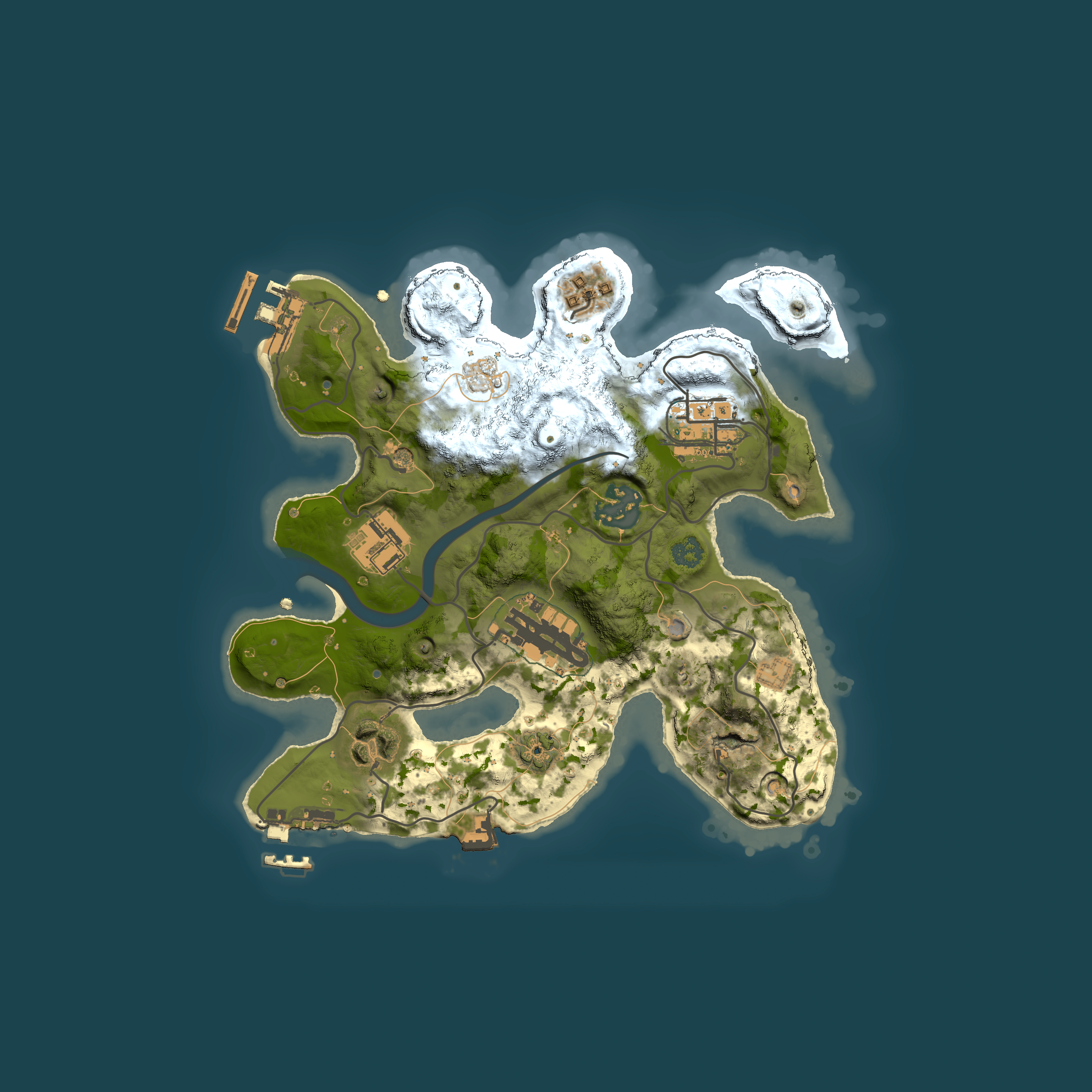 Full top-down render of Rust map seed 1000417229, 2500x2500m