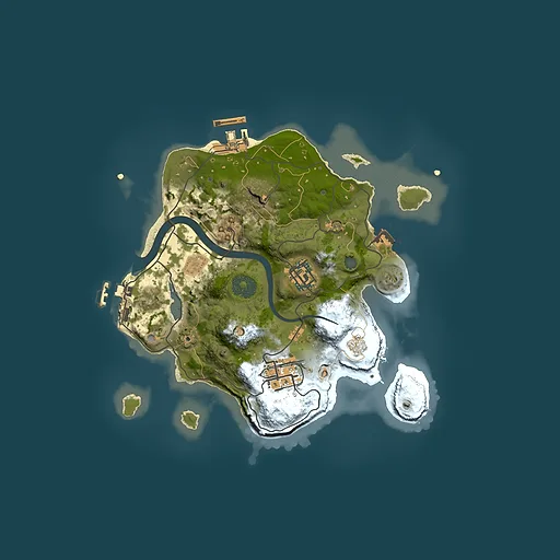 Rust map seed 1457181910, 2500x2500m top-down preview