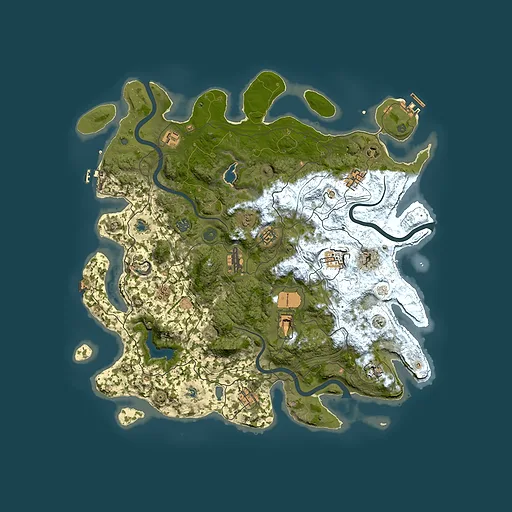 Rust map seed 1011794610, 4500x4500m top-down preview