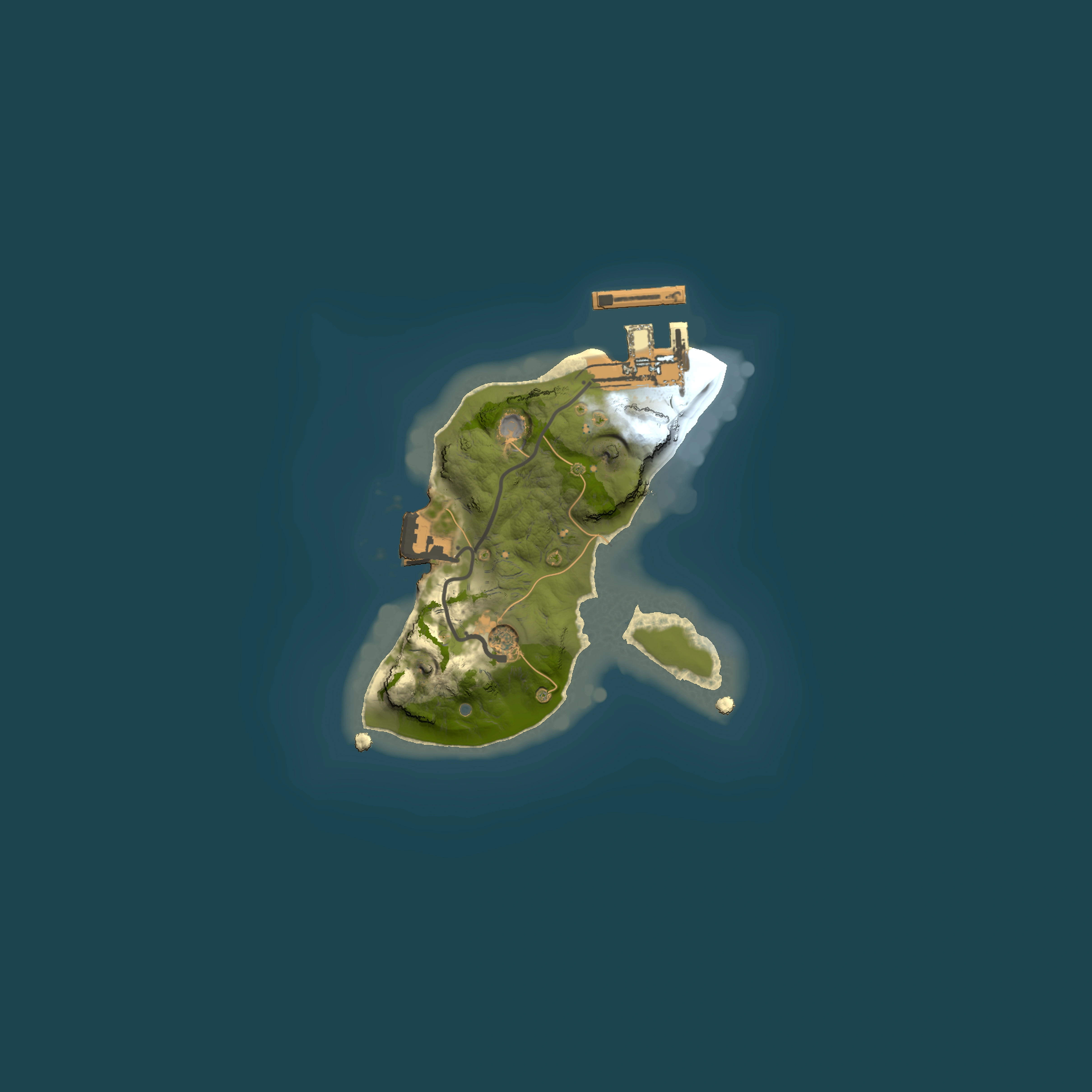 Full top-down render of Rust map seed 810655428, 1500x1500m