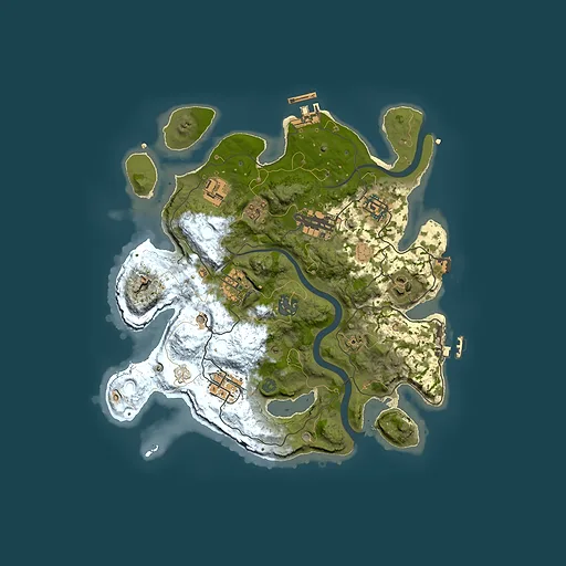 Rust map seed 2015514002, 3000x3000m top-down preview