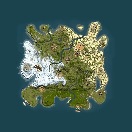 Rust map seed 440272214, 3500x3500m top-down preview