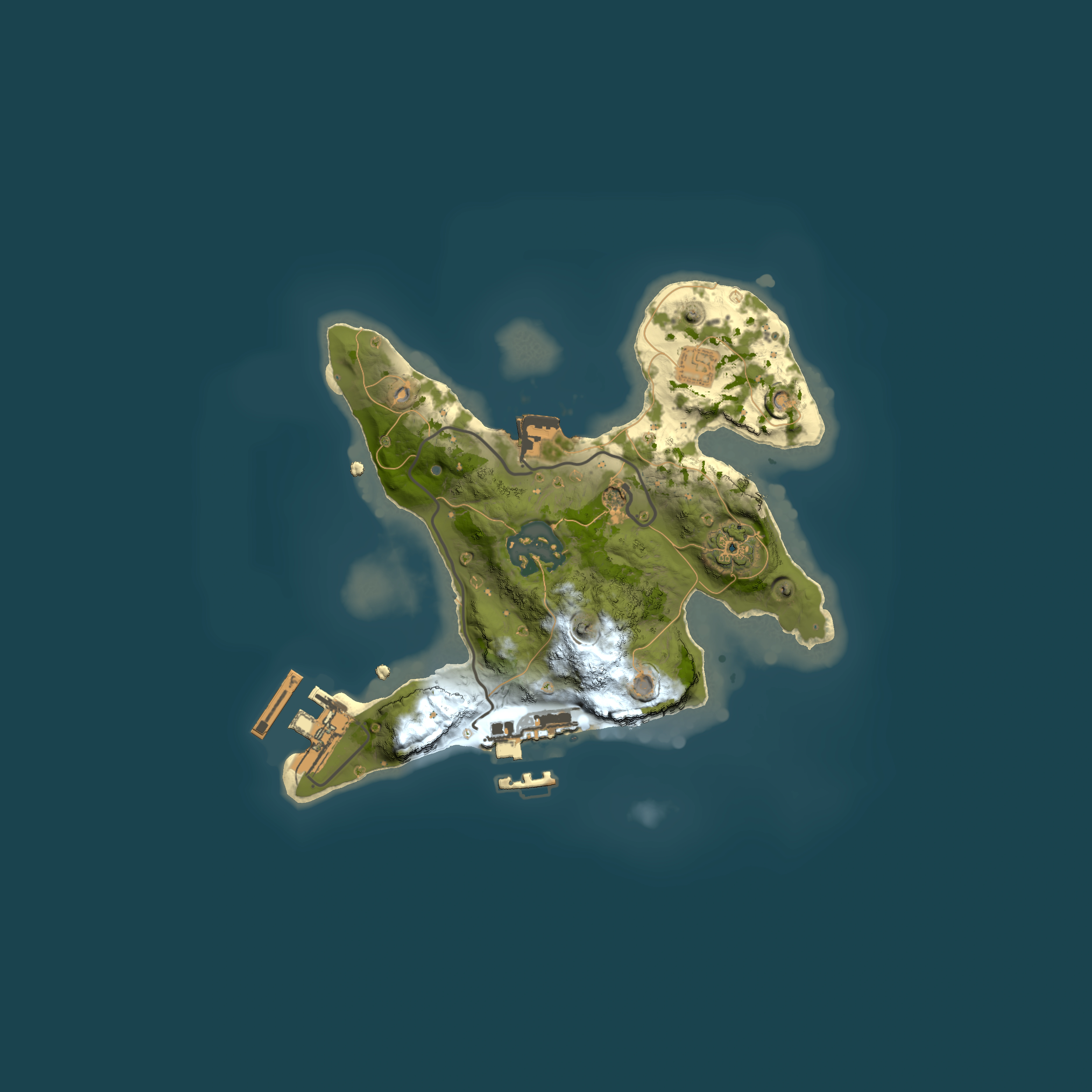 Full top-down render of Rust map seed 1388788324, 2000x2000m