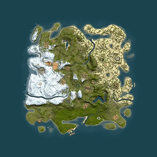 Rust map seed 2037330078, 4500x4500m top-down preview