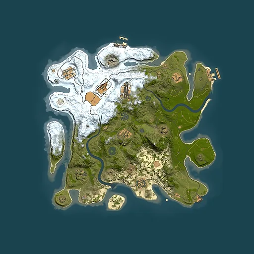 Rust map seed 171012205, 3500x3500m top-down preview