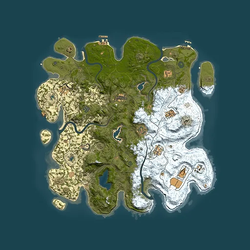 Rust map seed 1323398440, 4500x4500m top-down preview