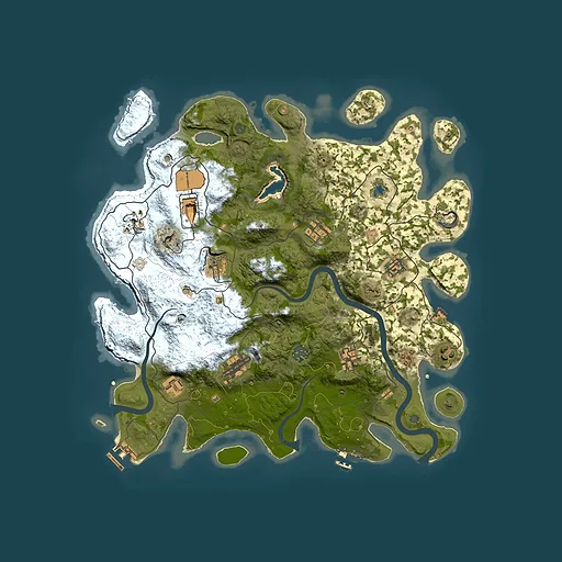 Rust map seed 728695299, 4000x4000m top-down preview