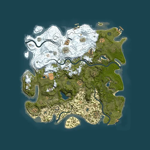 Rust map seed 763377084, 4500x4500m top-down preview
