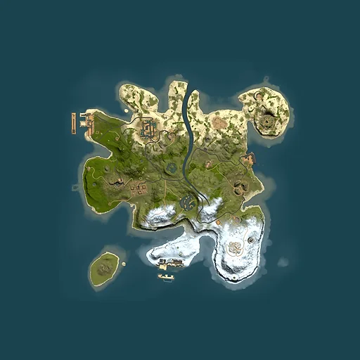 Rust map seed 250592923, 2500x2500m top-down preview