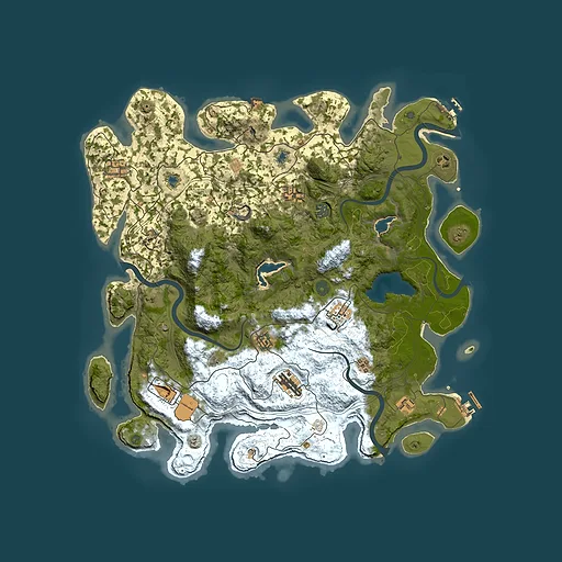 Rust map seed 934468068, 4500x4500m top-down preview