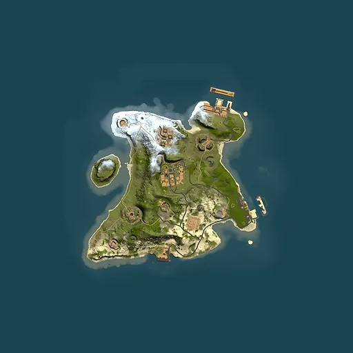 Rust map seed 366518738, 2000x2000m top-down preview