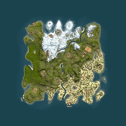 Rust map seed 1907193483, 4000x4000m top-down preview