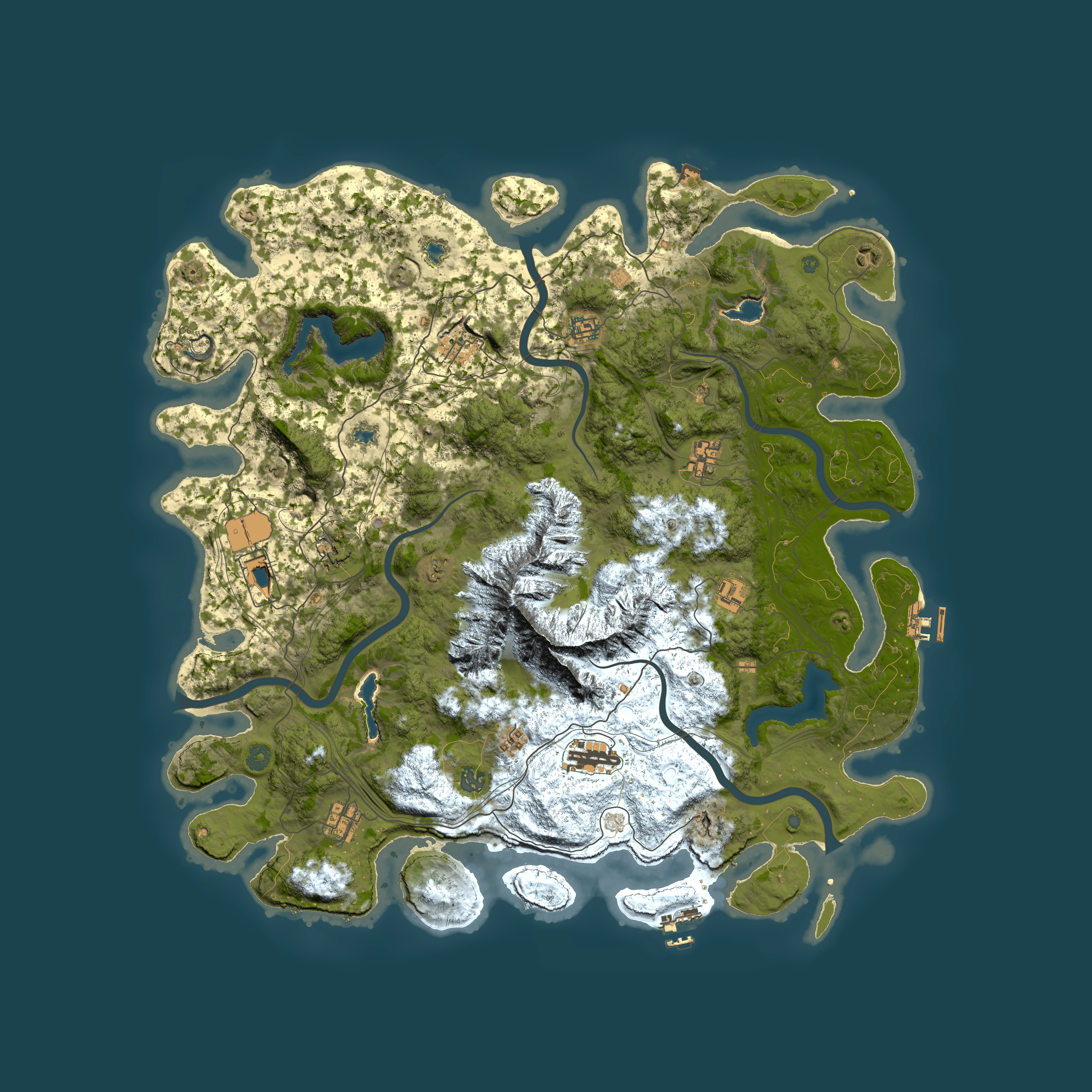 Full top-down render of Rust map seed 823725368, 5000x5000m