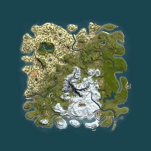 Rust map seed 823725368, 5000x5000m top-down preview