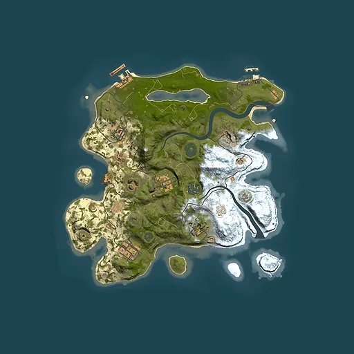 Rust map seed 1449507174, 3000x3000m top-down preview