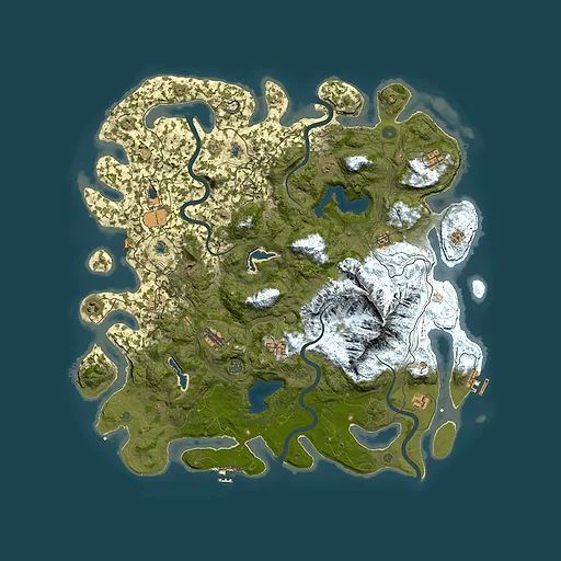 Rust map seed 1757945416, 5000x5000m top-down preview