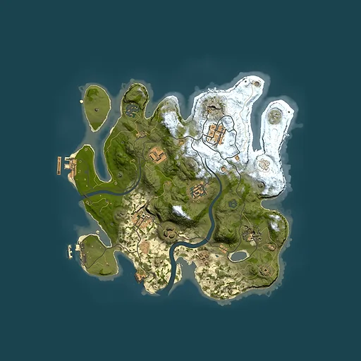Rust map seed 1984536431, 3000x3000m top-down preview