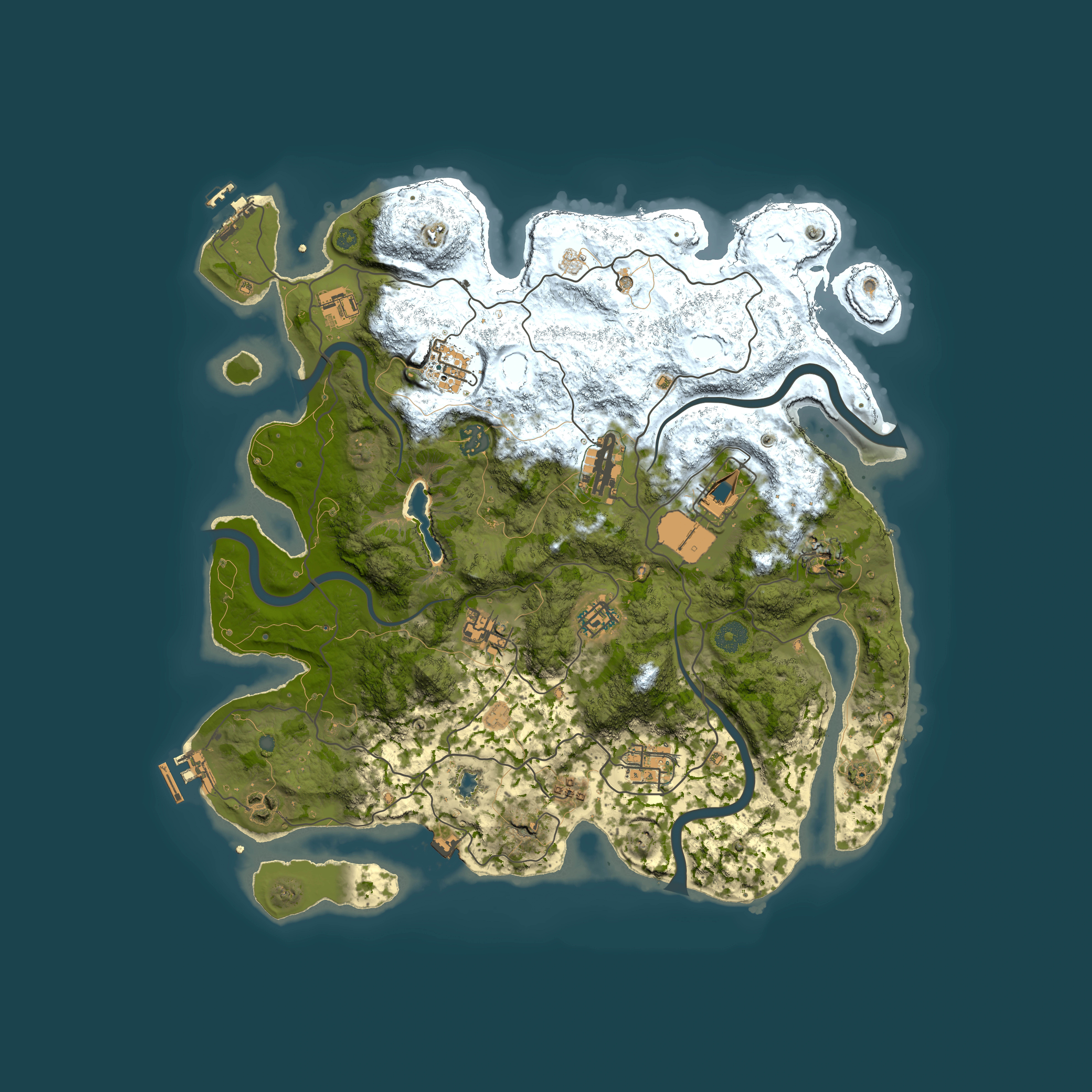 Full top-down render of Rust map seed 1913278856, 4000x4000m