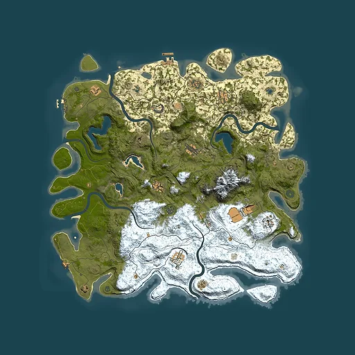 Rust map seed 1796443208, 5000x5000m top-down preview