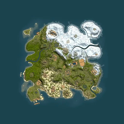 Rust map seed 656931266, 3500x3500m top-down preview