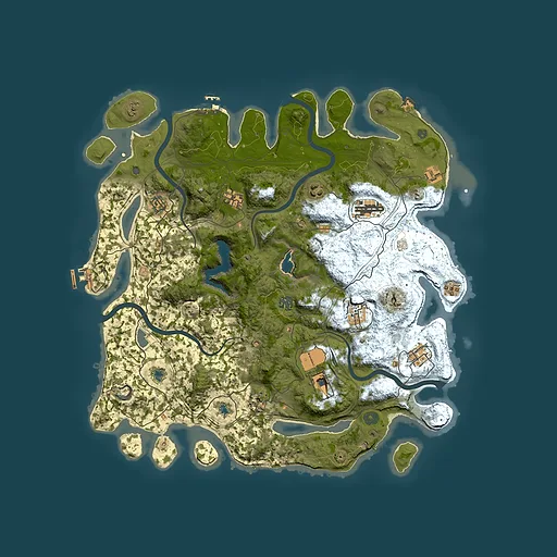 Rust map seed 1784383732, 4500x4500m top-down preview