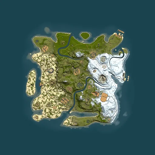 Rust map seed 921153104, 3500x3500m top-down preview