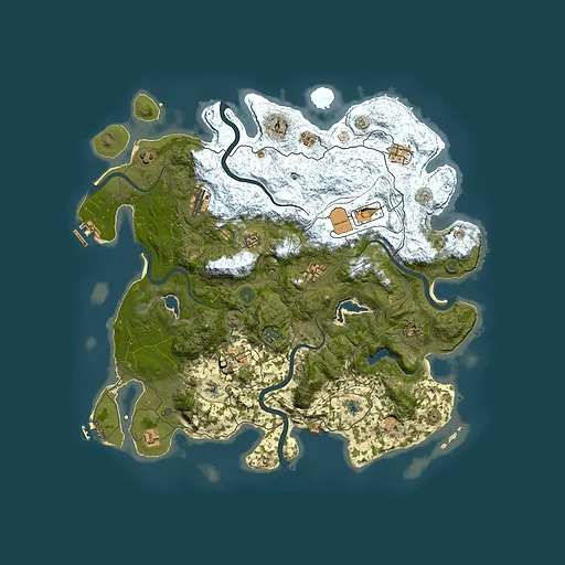 Rust map seed 961906808, 4500x4500m top-down preview