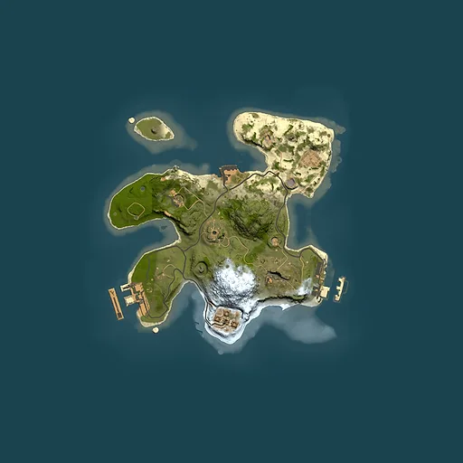 Rust map seed 418923420, 2000x2000m top-down preview