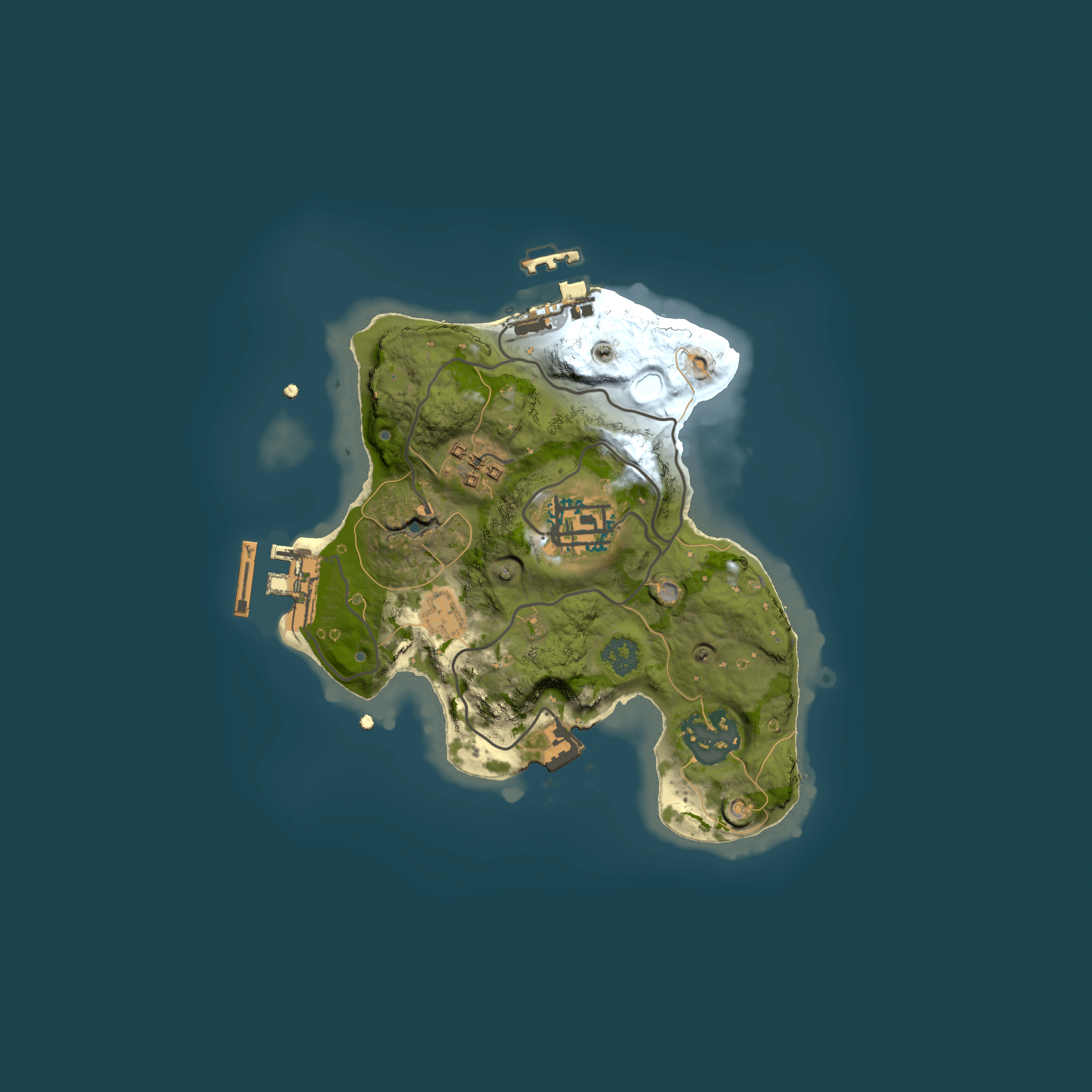 Full top-down render of Rust map seed 211088143, 2000x2000m