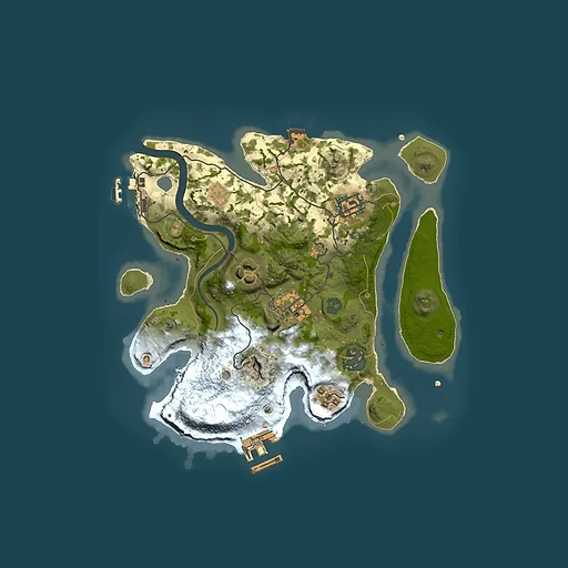 Rust map seed 1005465659, 2500x2500m top-down preview