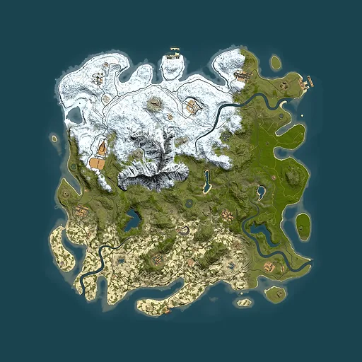 Rust map seed 1503056064, 5000x5000m top-down preview