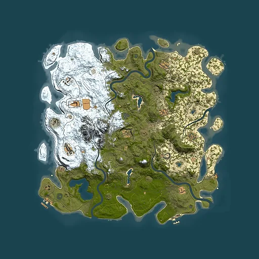 Rust map seed 730341248, 5000x5000m top-down preview