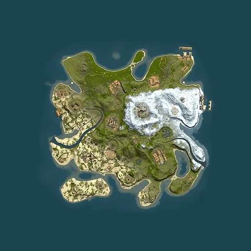 Rust map seed 477361136, 3000x3000m top-down preview