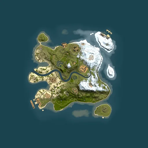 Rust map seed 120167867, 2500x2500m top-down preview