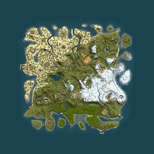 Rust map seed 31875414, 4500x4500m top-down preview