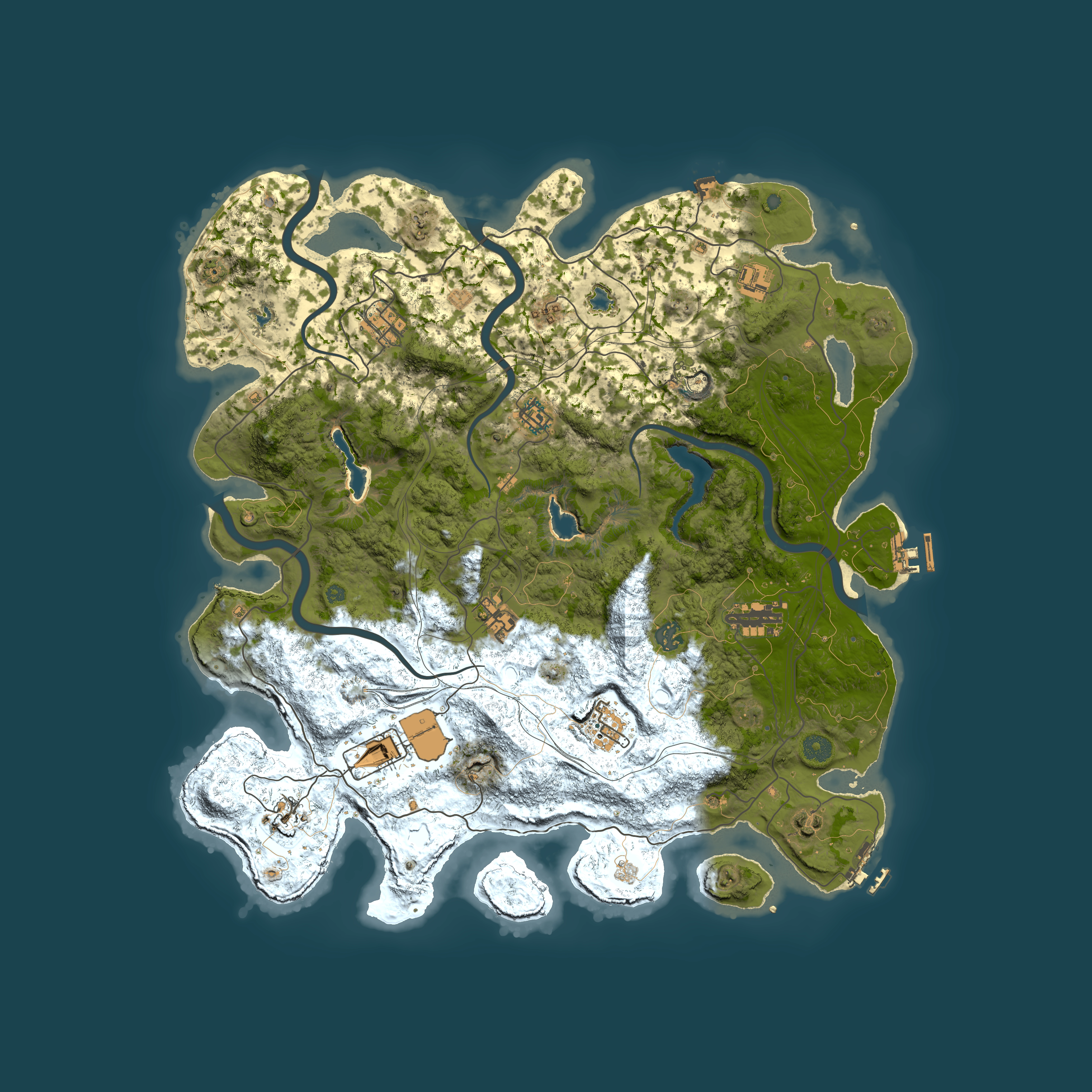 Full top-down render of Rust map seed 824592294, 4500x4500m