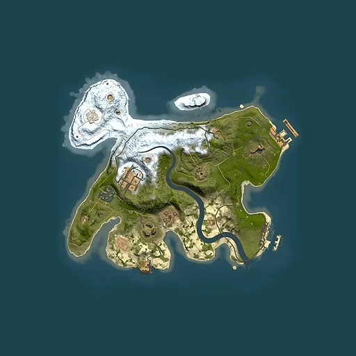 Rust map seed 1623726302, 2500x2500m top-down preview
