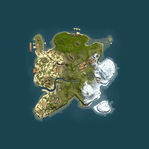 Rust map seed 311519490, 2500x2500m top-down preview