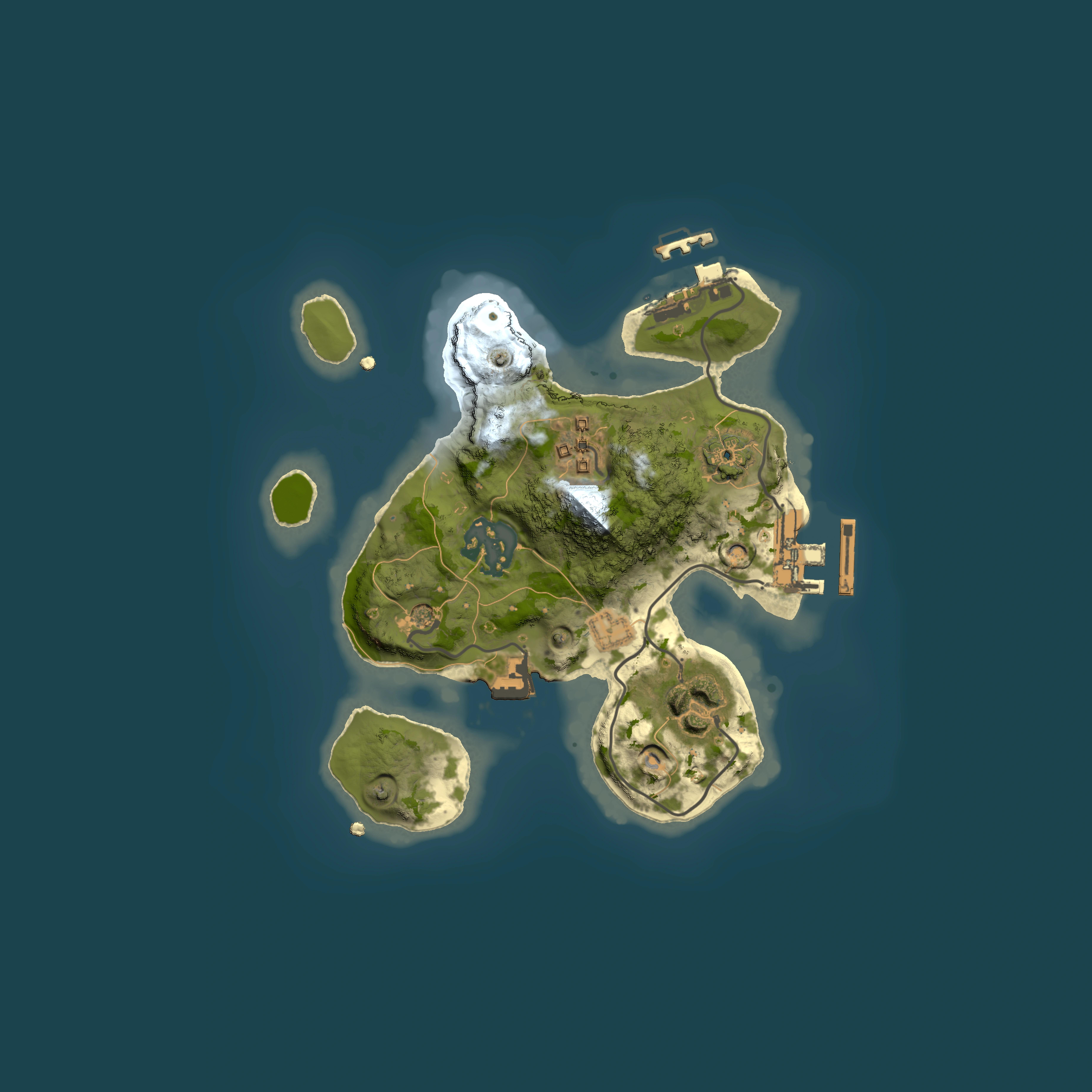 Full top-down render of Rust map seed 1285075672, 2000x2000m