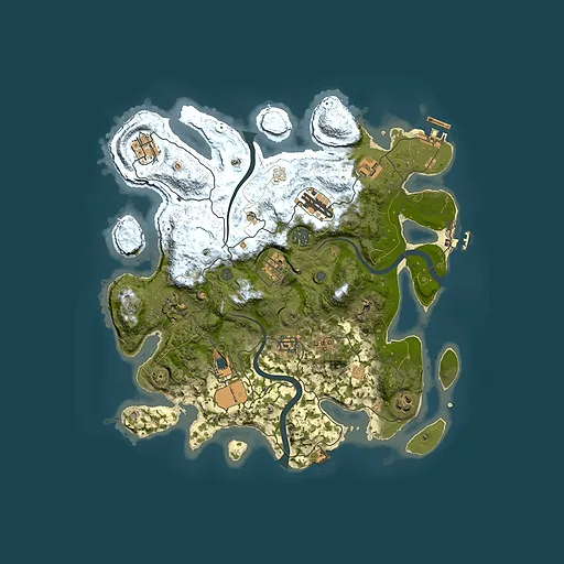 Rust map seed 101346984, 3500x3500m top-down preview
