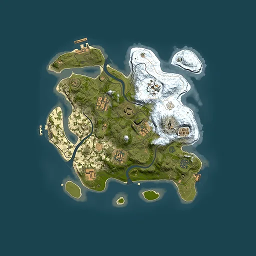 Rust map seed 817692891, 3000x3000m top-down preview
